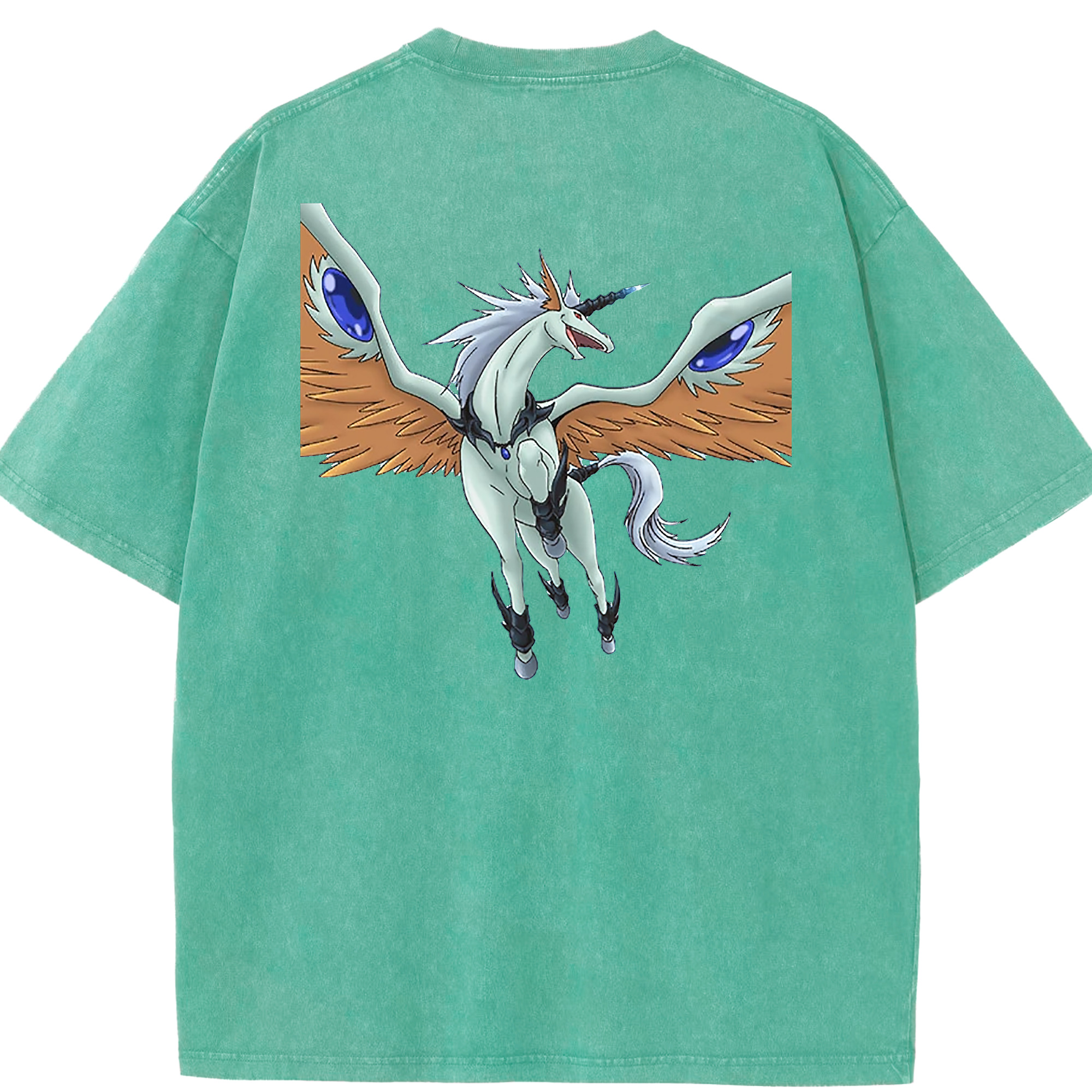 （画像用） 遊☆戯☆王 Yu-Gi-Oh! 綿100% ヴィンテージ風 半袖Tシャツ（背面プリント）